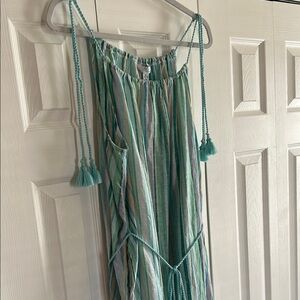 Striped Linen Maxi Dress